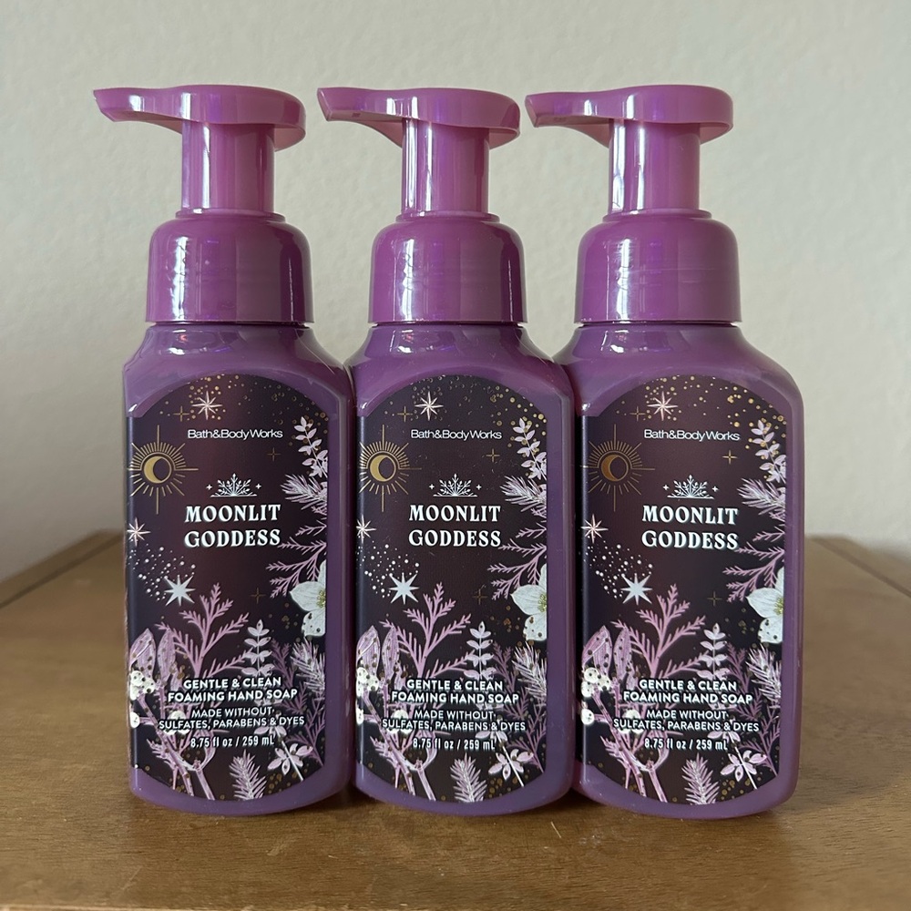 X3 Bath & Body Works MOONLIT GODDESS Foaming Hand Soap NEW